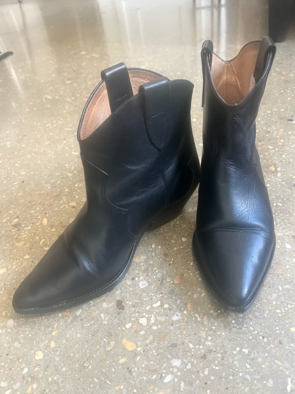 Isabel Marant Dewina Boots Black Leather EU 38 / US 7-7.5